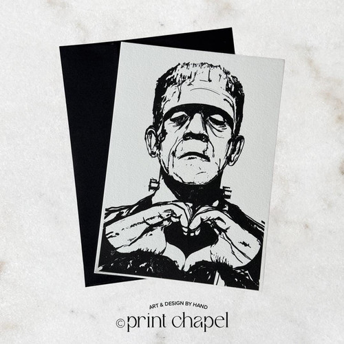 Frankenstein Anniversary Valentines Wedding Card - Feel Alive