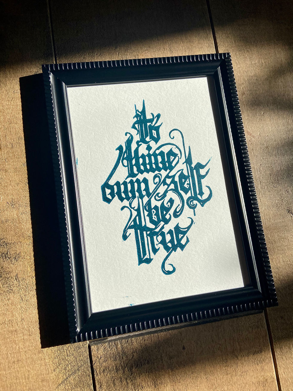 Thumbnail: Shakespeare  "To Thine Own Self Be True" Ink Print