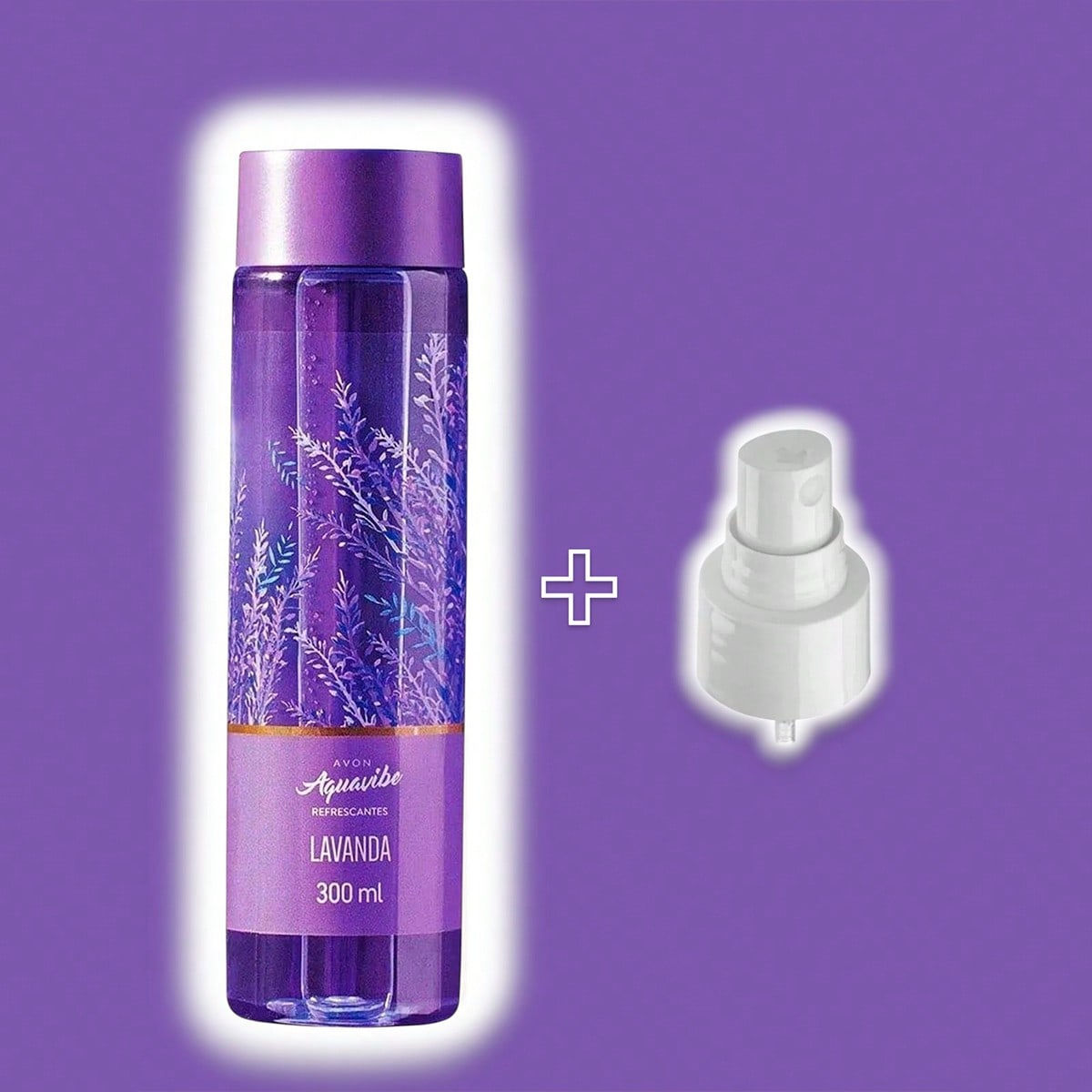 Body Splash Aquavibe Refrescante Lavanda 300ml + Valvula Spray