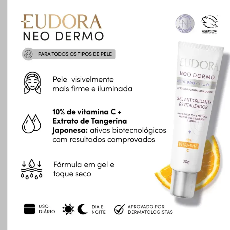 Miniatura: Gel Antioxidante Revitalizador 10% Vitamina C Neo Dermo Active Pro Collection 30