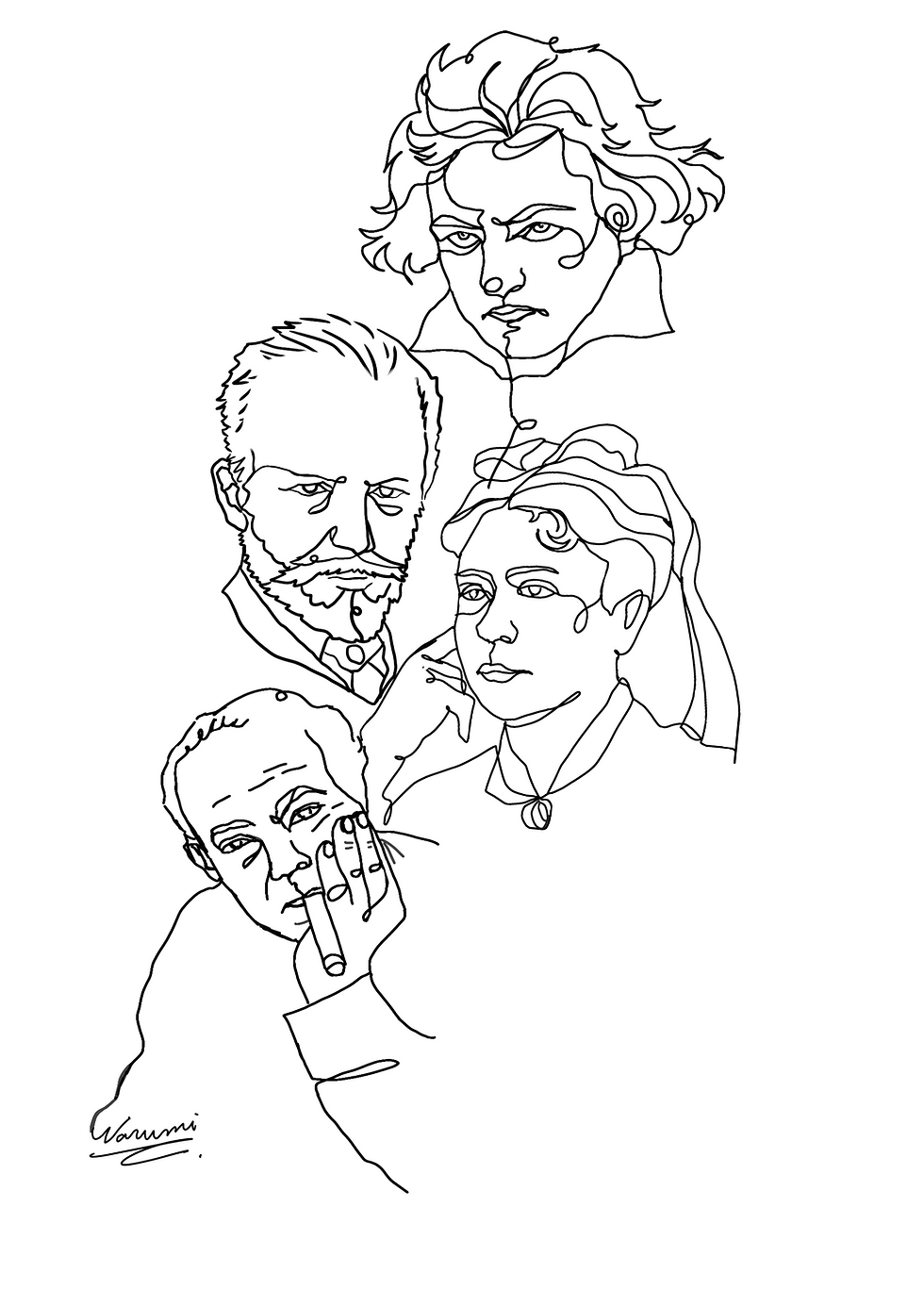 Line art de compositores