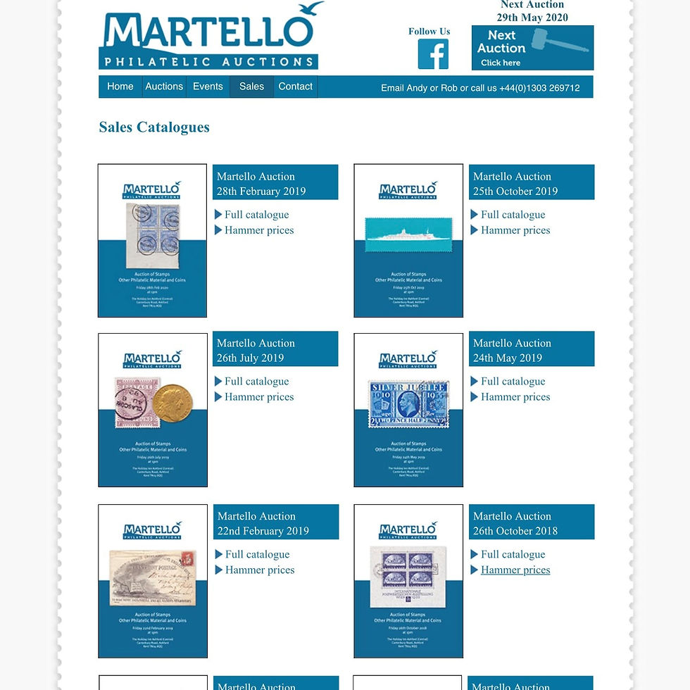 Martello Auction Catalogue
