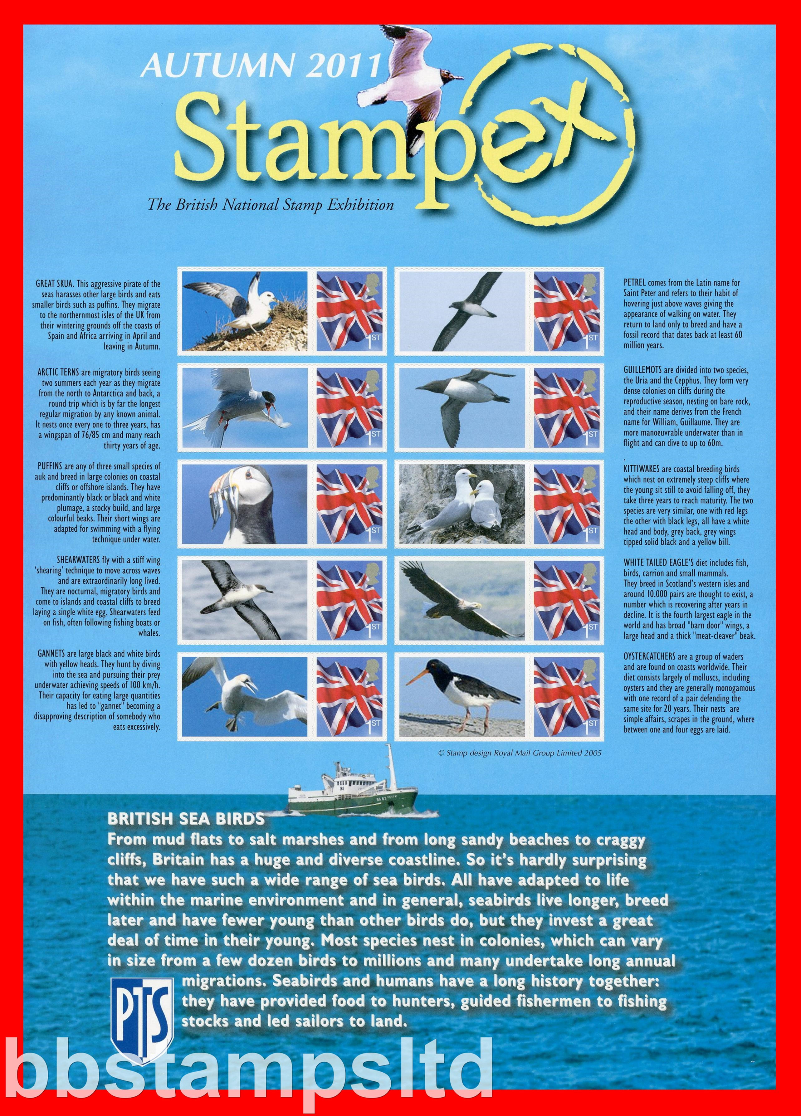 2011 Autumn Stampex British Sea Birds