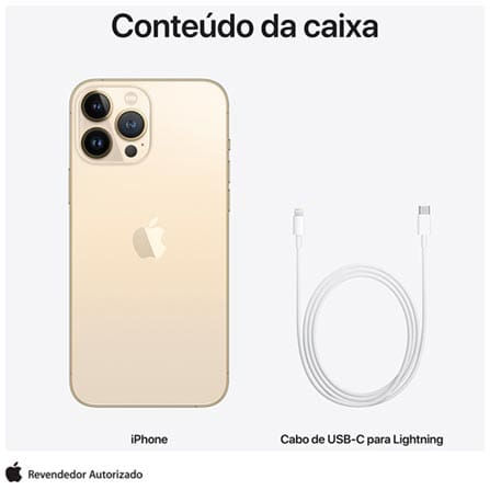Miniatura: iPhone 13 Pro Max Apple (512GB) Dourado, Tela de 6,7”, 5G e Câmera Pro de 12MP 
