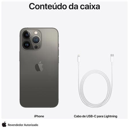 Miniatura: iPhone 13 Pro Apple (256GB) Grafite, Tela d9e 6,1", 5G e Câmera Tripla de 12MP

