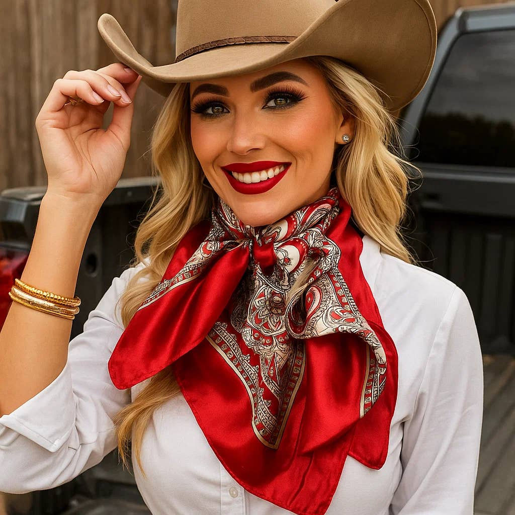 35X35" Classic Paisley Wild Rag / Scarf WR2141