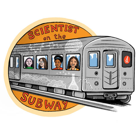 Illustrated logo of “Scientists on the Subway”: a blog dedicated to highlighting the trajectories that lead scientists to where they are now, touching on the challenges as well as the triumphs, particularly of scientists who belong to underrepresented groups.