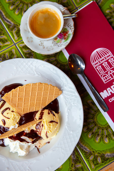 Café Marengo, ijs en koffie