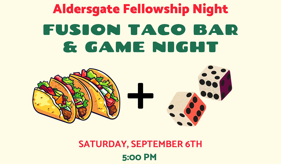 Fellowship Night: Fusion Taco Bar & Game Night