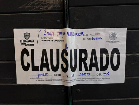 Realiza Gobernación Estatal 316 inspecciones y clausura 11 establecimientos durante la última semana
