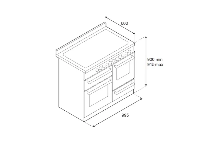Thumbnail: Bertazzoni Master 100 cm Range Cooker Induction Top Triple Oven
