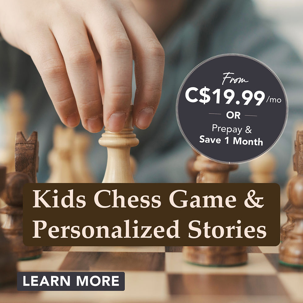 Interactive Kids’ Adventure Letters — 2 Letters/Month + Interactive Chess Game
