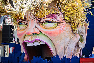 Trump characture screaming