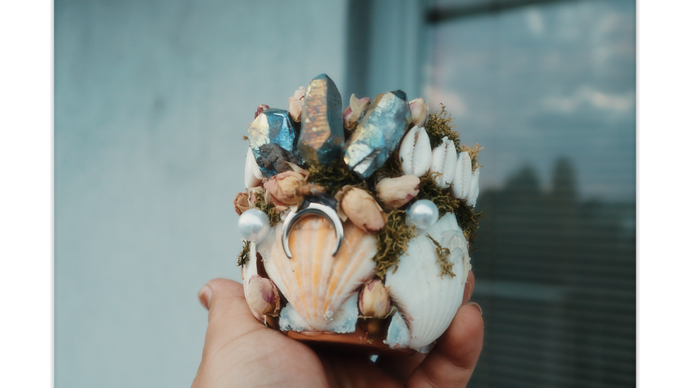 Miniaturbild: Crystal Mini Pot (Aqua Aura)