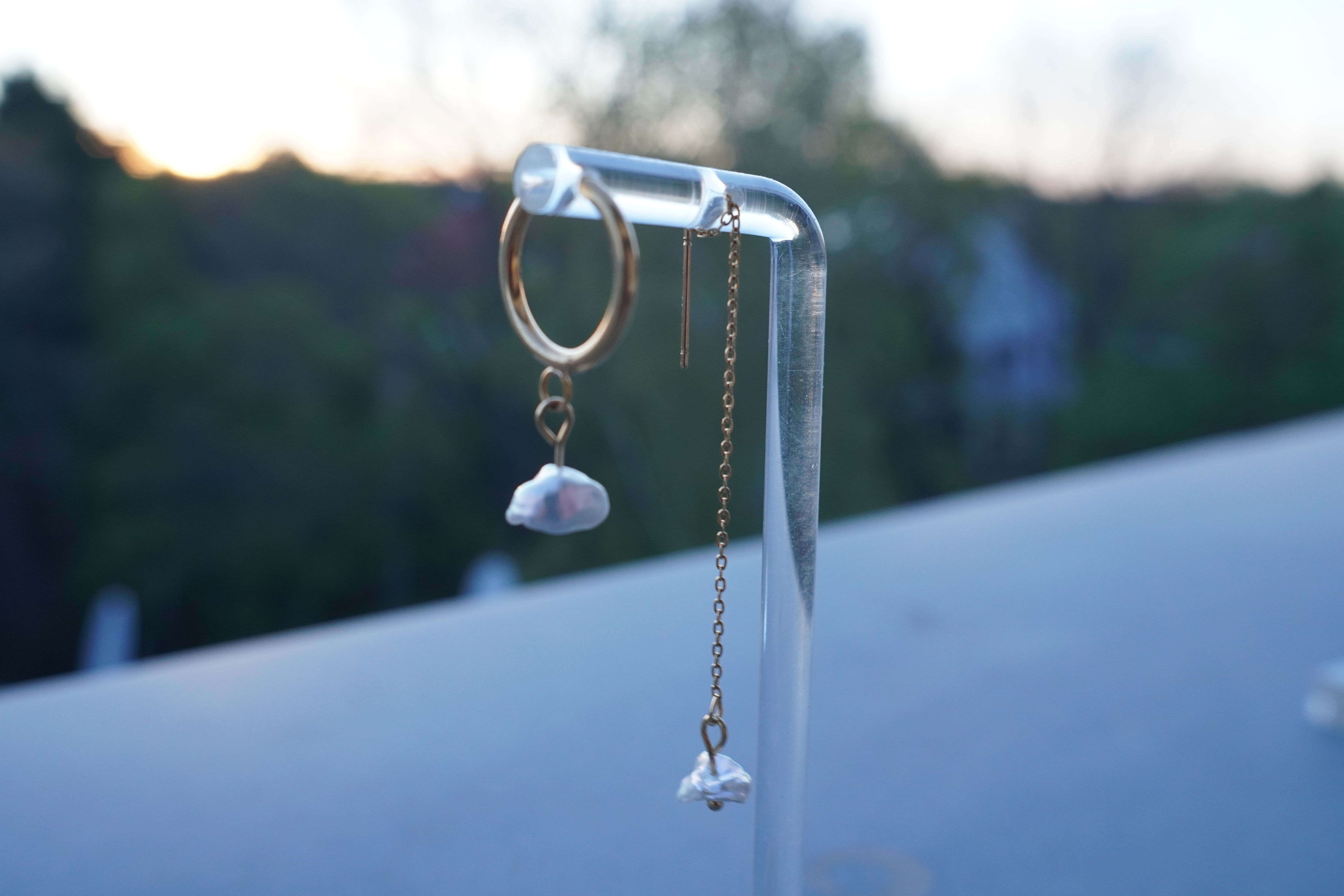 Split Current Earrings
