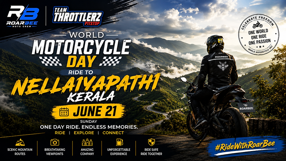 World Motorcycle day ride (Nelliampathy, Kerala)