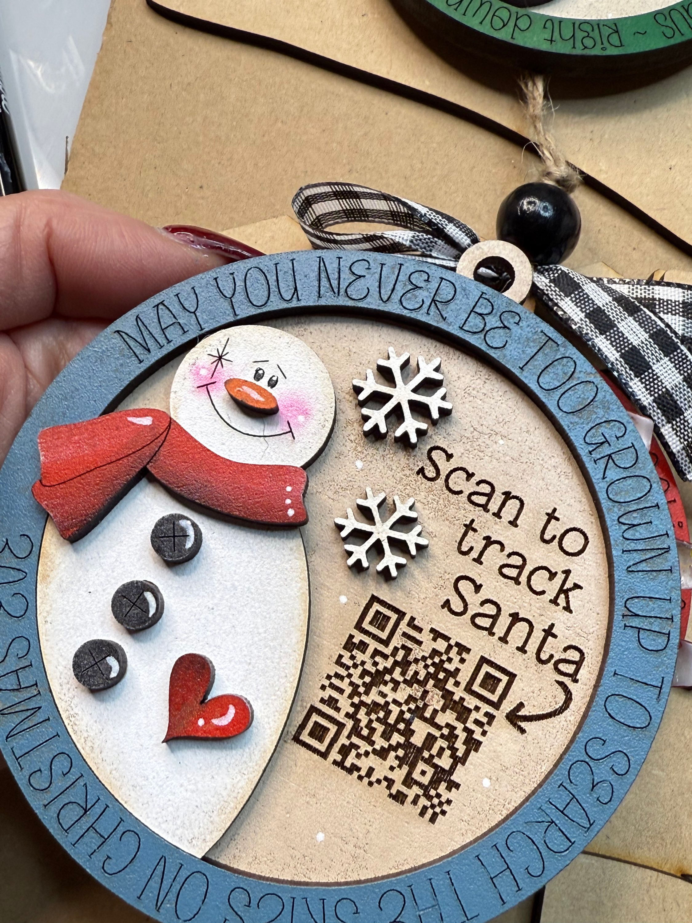 Santa Tracker ornament | Snowman