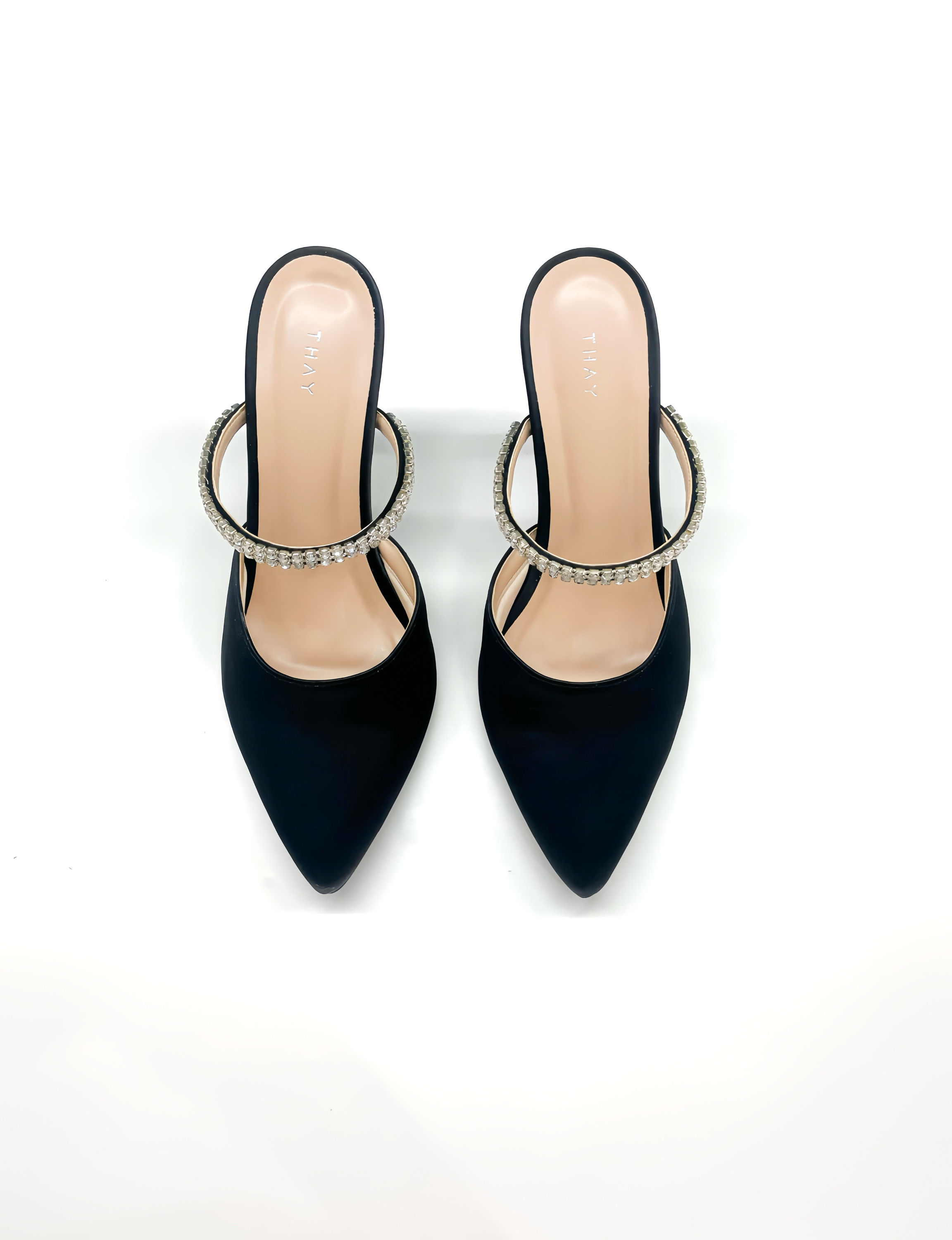 Amelie 3" Black Satin