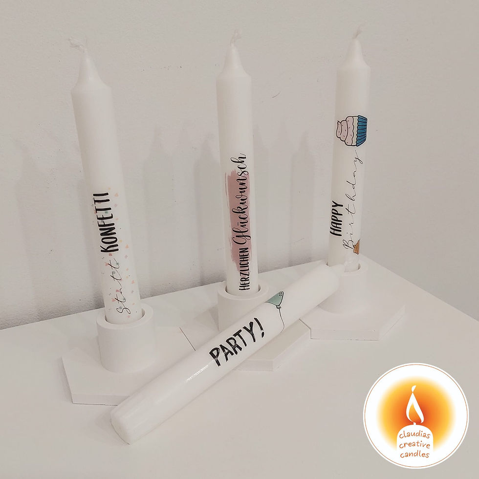 Miniaturbild: 1x Stabkerze Geburtstag