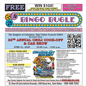 May 2025 Bingo Bugle Santa Barbara/Ventura Counties issue