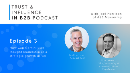 How Cap Gemini uses thought leadership as a strategic growth driver - with Vito Labate