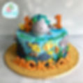 Underwater 1st Birthday Cake