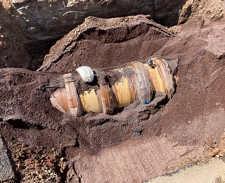 36 inch water line tie-in