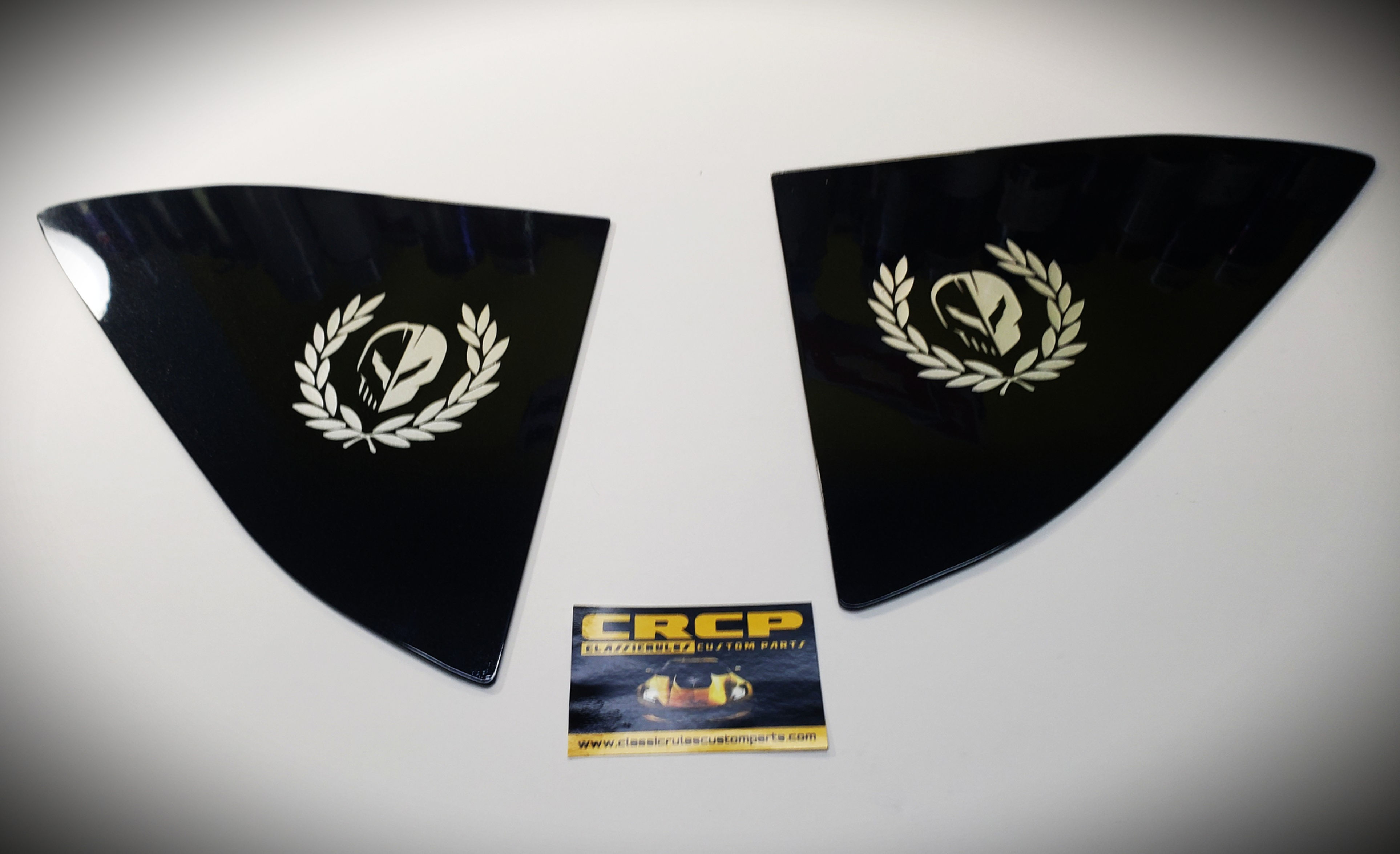 C8 CORVETTE COUPE REAR PORT WINDOW COVERS- CARBON FLASH WITH SILVER JAKE