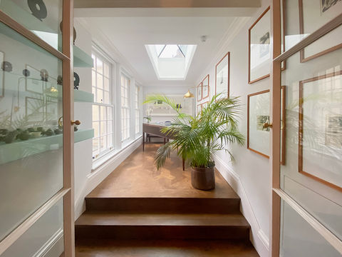 A meticulous conservation, restoration, extension, and refurbishment of a Listed Georgian terraced house for a collector of art and antiquities