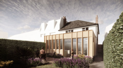 A case study in low-energy retrofit - an all-timber extension and deep retrofit of a 1920s terraced house