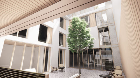 An invited competition for the conversion of a former radio to offices