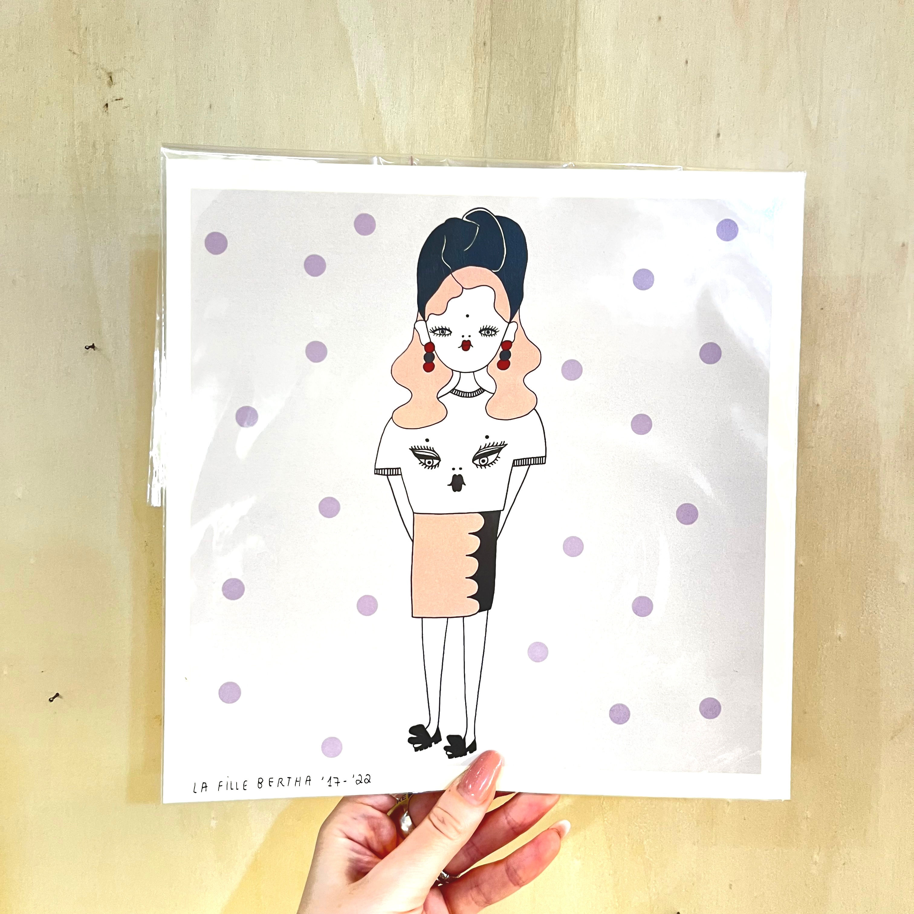 STAMPA 25x25 LA FILLE BERTHA