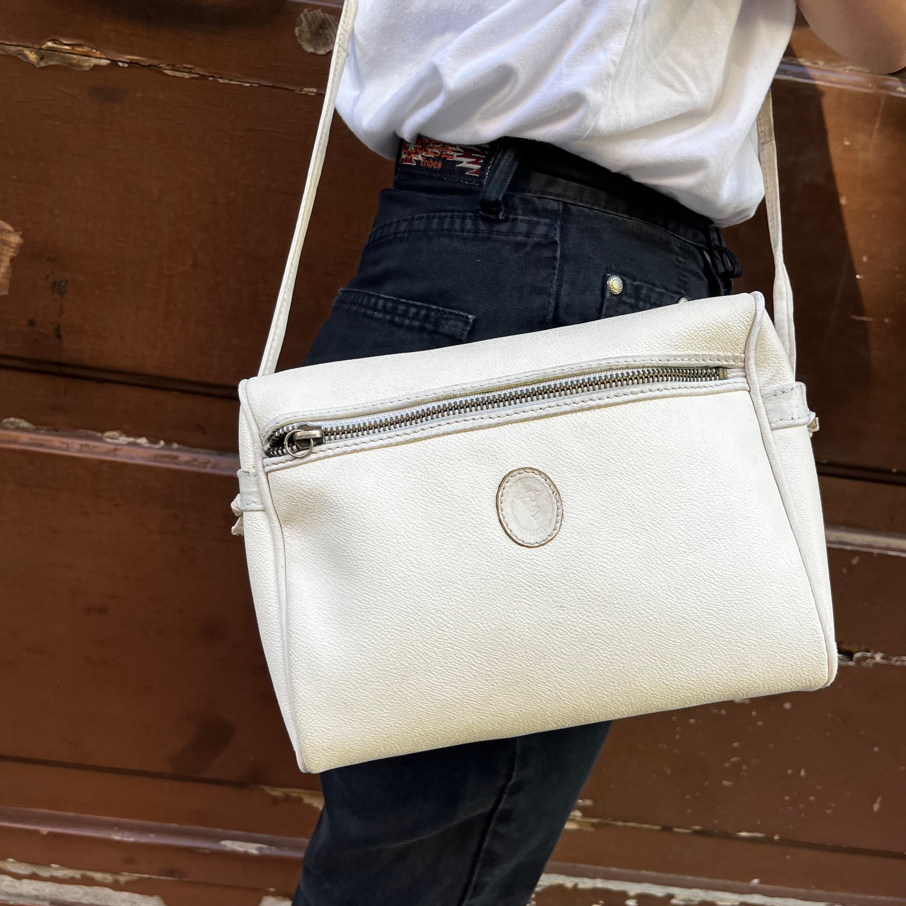 BORSA TRACOLLA BIANCA TRUSSARDI B55