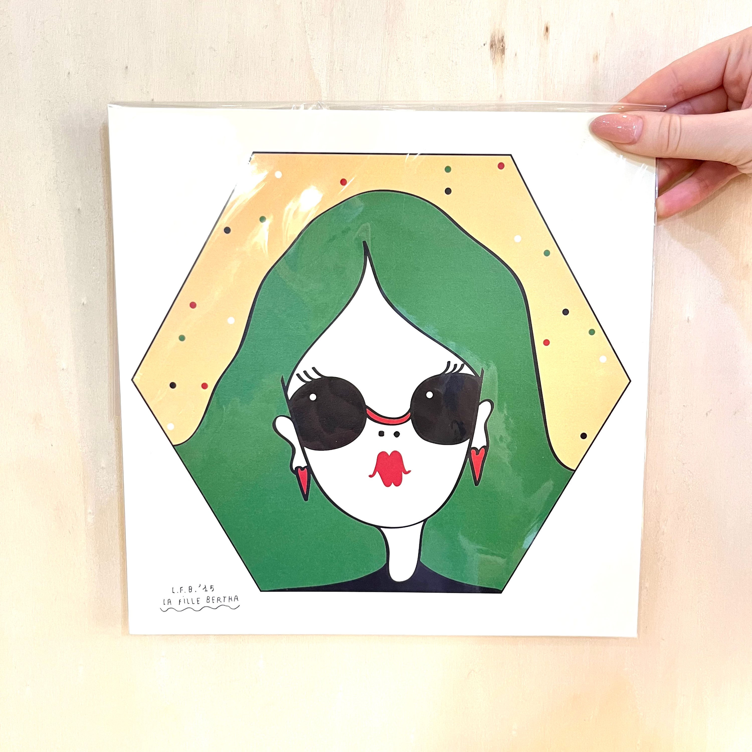 STAMPA 25X25 LA FILLE BERTHA