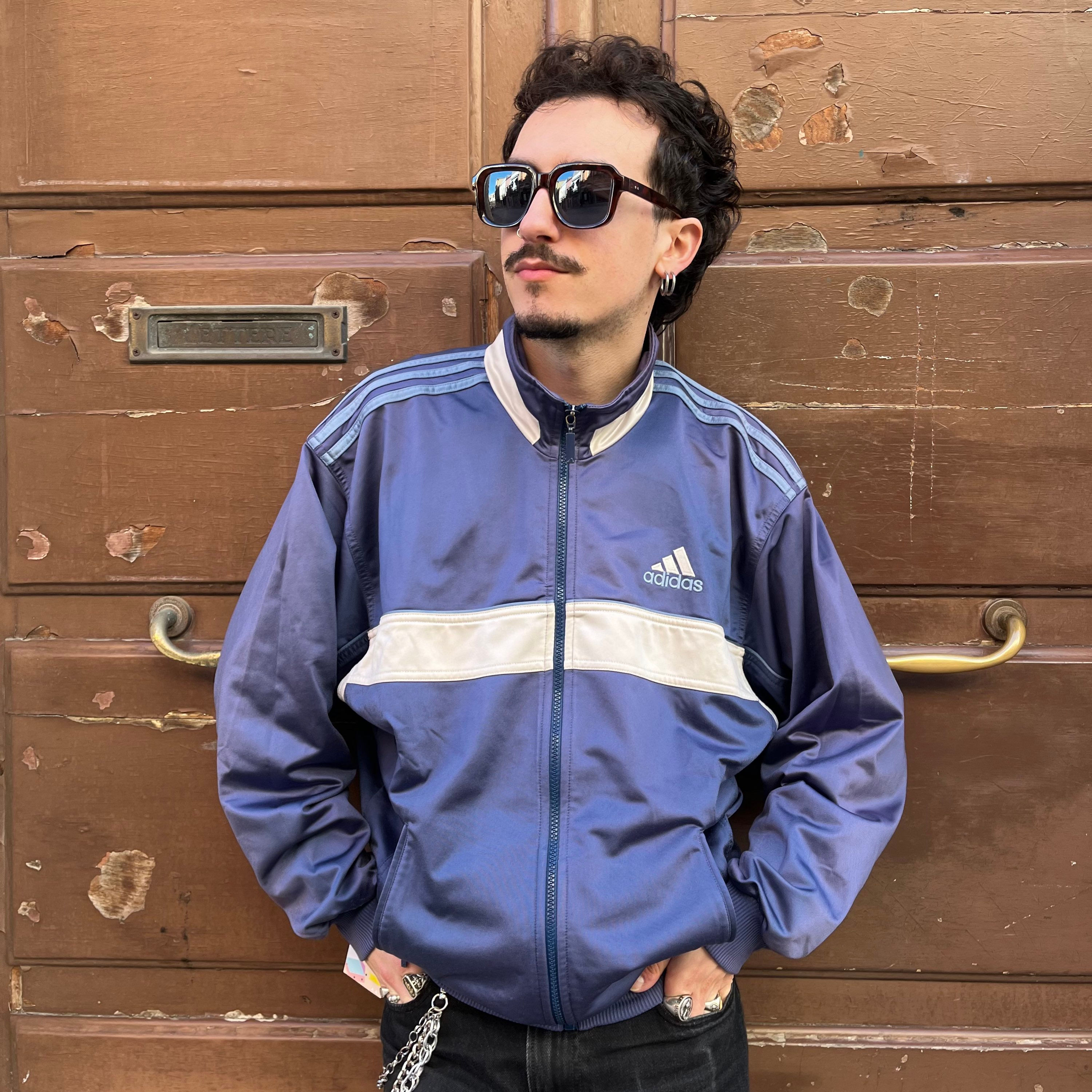 FELPA BLU E BIANCA ADIDAS SP99