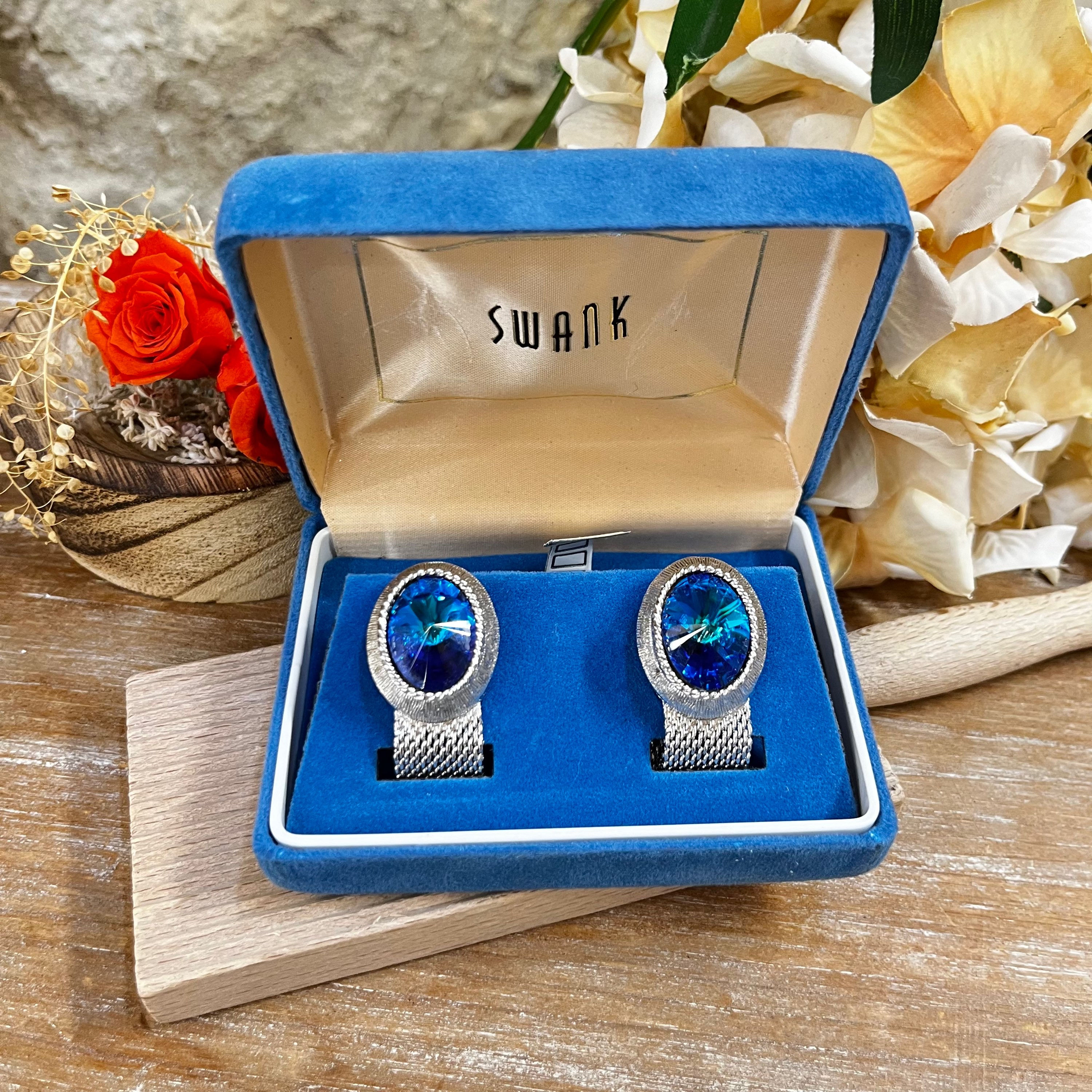 GEMELLI SILVER CON PIETRA AZZURRA SWAN