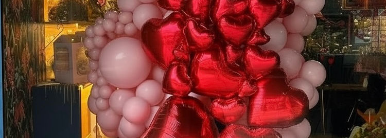 Organic Balloon Window Display