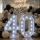 5FT Light up Number 40