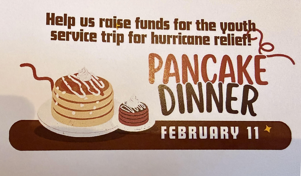 Pancake Dinner UCC Medfield