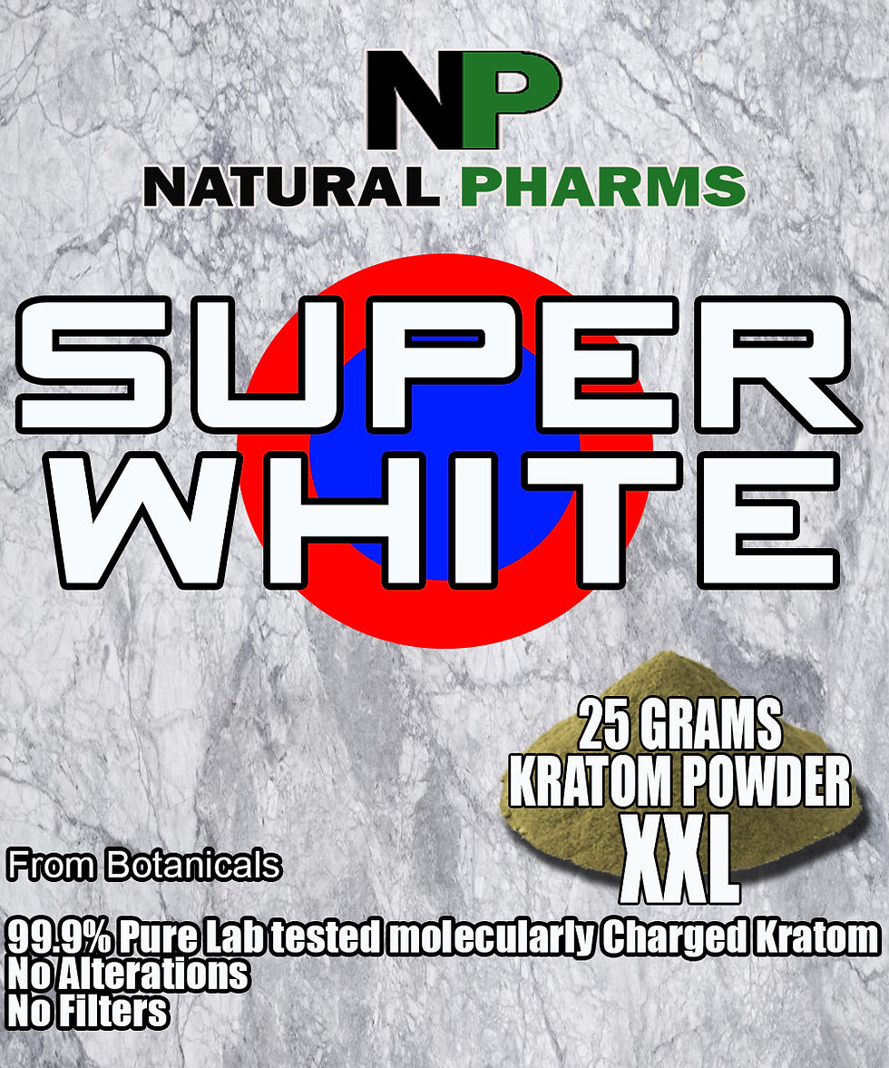 Super White 12 Grams Pure Kratom Powder