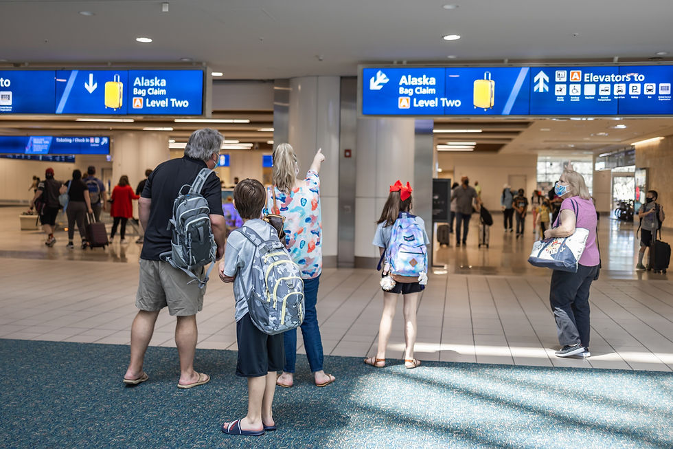Travelers use wayfinding content to navigate MCO easily.