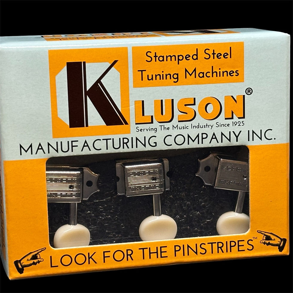 Kluson KD-6B-NPDR 6 In Line Deluxe Series Tuning Machines