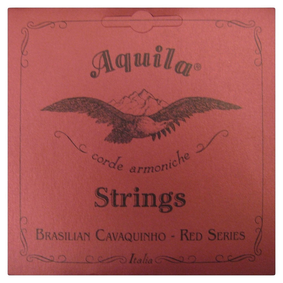 red package of Aquila Brazilian Cavaquinho strings with a picture of an eagle