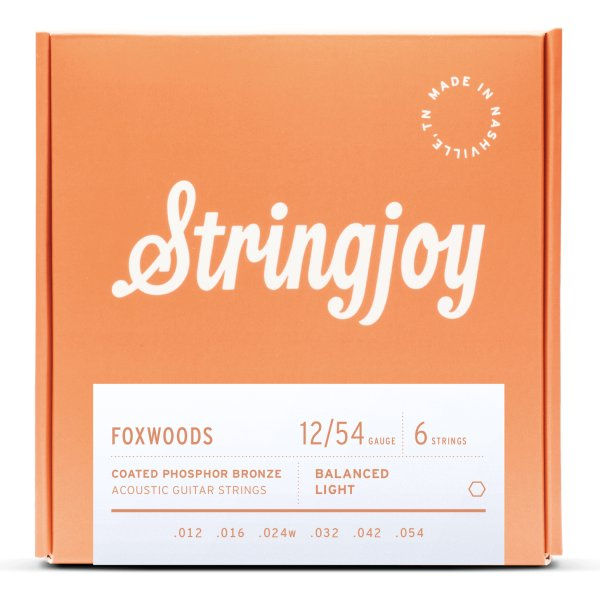 Stringjoy Foxwoods Coated Phosphor Bronze Light Guitar Strings