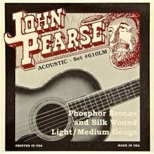 John Pearse 610LM Bronze Silk Acoustic Guitar Strings