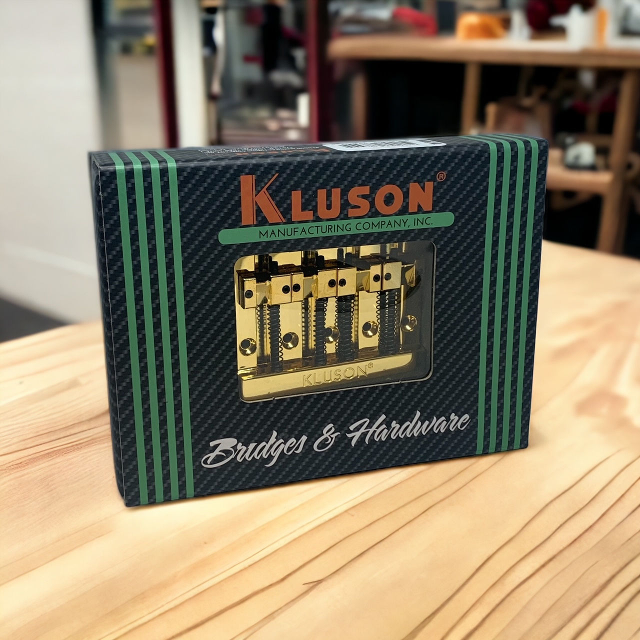 Kluson High Mass 4 String Bass Bridge in Package - Gold