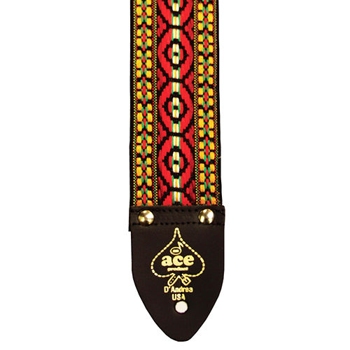 Ace 4 "Bohemian Red" Vintage Reissue Guitar Strap