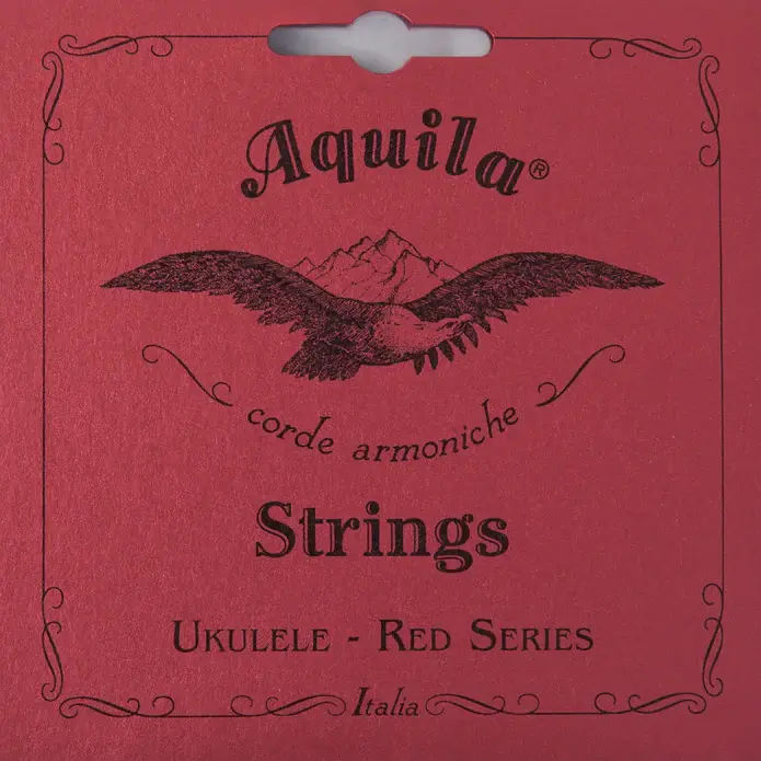 Red package of tenor ukulele strings