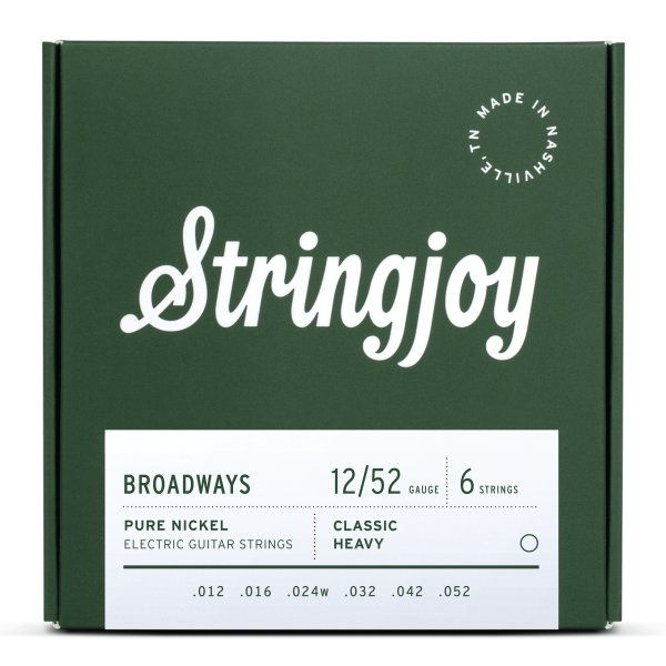 Miniature : Stringjoy Broadways Pure Nickel Guitar Strings 12-52