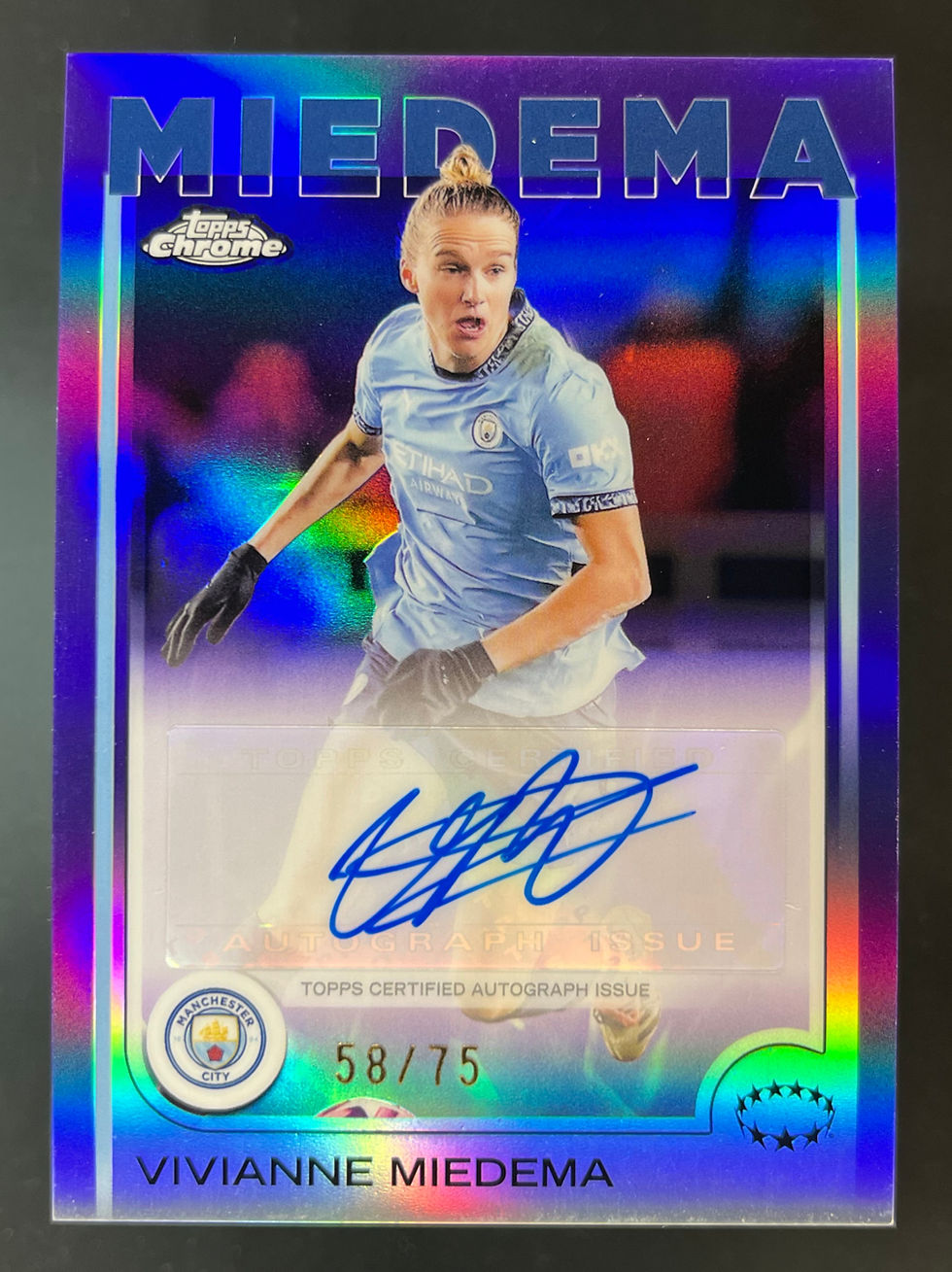 2024-25 Topps Chrome Purple Autograph /75